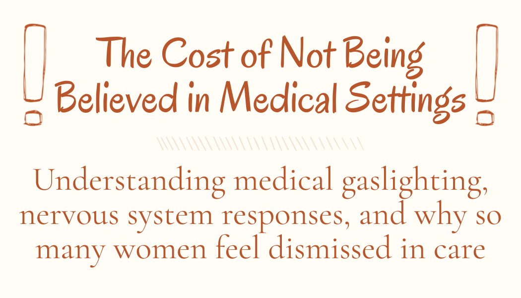 Women's Holistic Therapy Medical Gaslighting Integrative Care Ohio Virtual Counseling Trauma